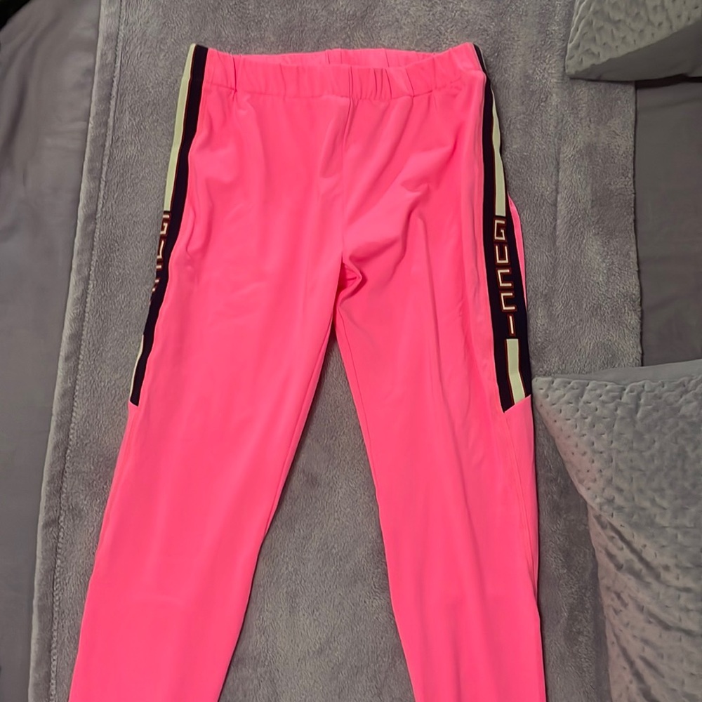 Gucci Girls pink leggings size 12